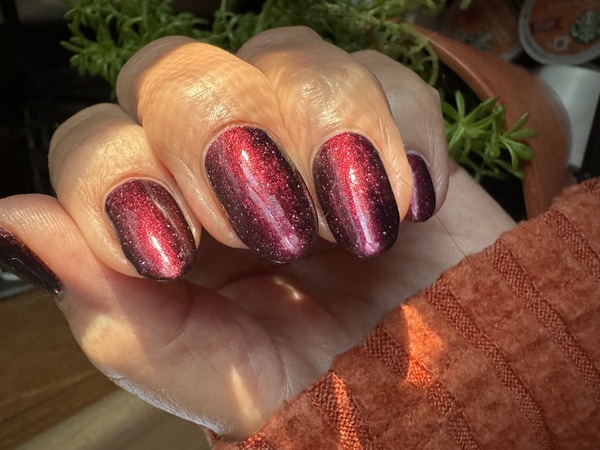 Nail polish swatch / manicure of shade Wildflower Lacquer The Crowening