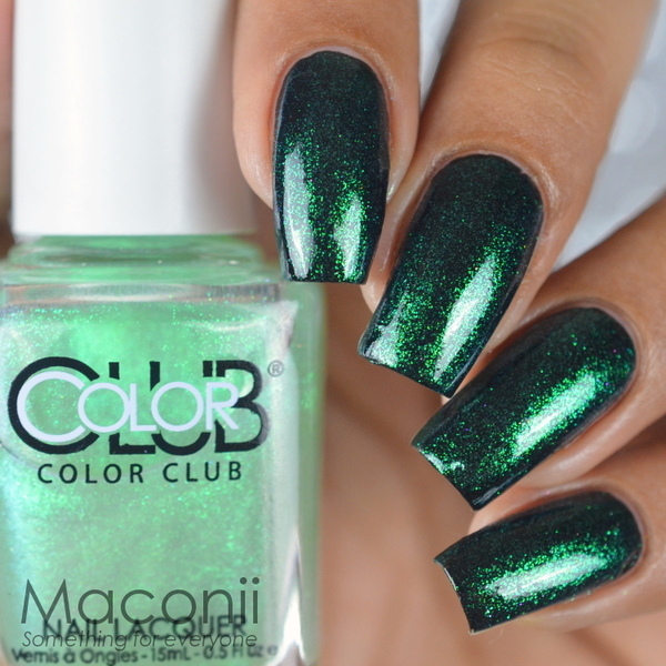Nail polish swatch / manicure of shade Color Club Lady Liberty