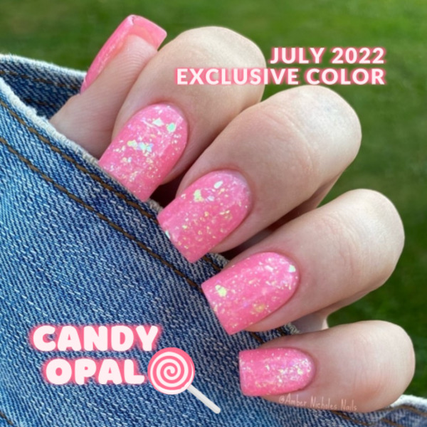 Nail polish swatch / manicure of shade Sparkle and Co. Candy Opal