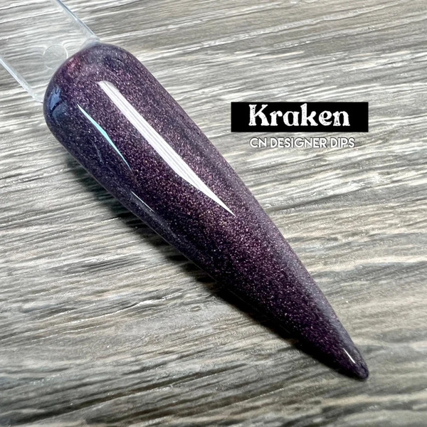 Nail polish swatch / manicure of shade CN Designer Dips Kraken