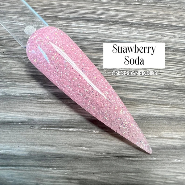 Nail polish swatch / manicure of shade CN Designer Dips Strawberry Soda