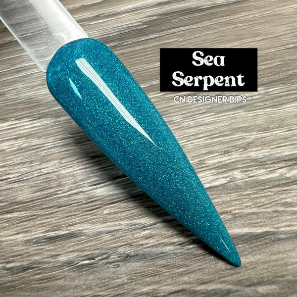 Nail polish swatch / manicure of shade CN Designer Dips Sea Serpent