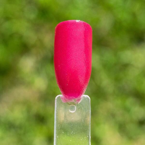 Nail polish swatch / manicure of shade Bombshell Nails Raspberry