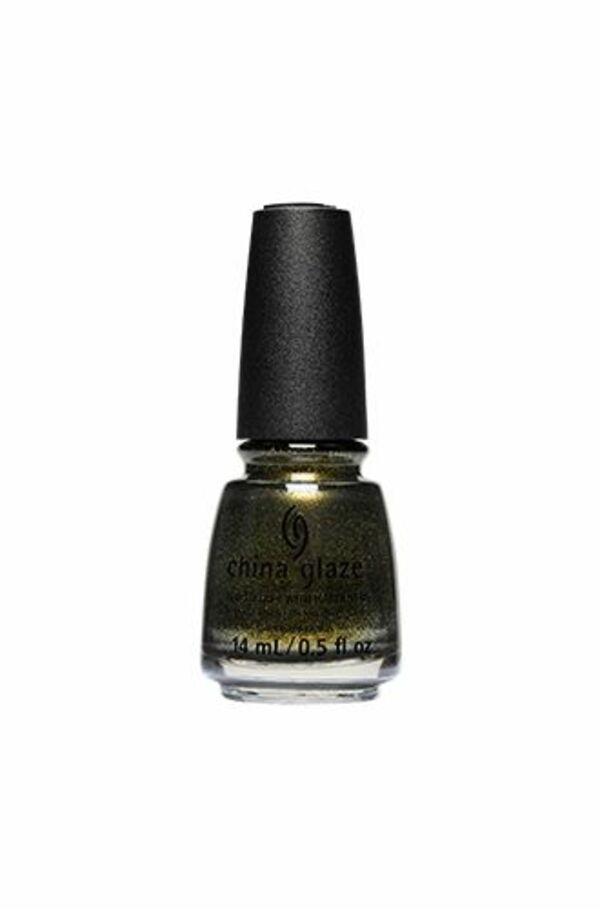 Nail polish swatch / manicure of shade China Glaze 24K Noir