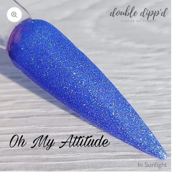 Nail polish swatch / manicure of shade Double Dipp'd Oh My Attitude!