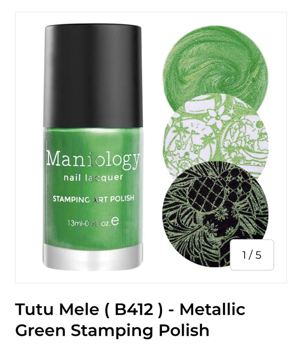 Nail polish swatch / manicure of shade Maniology Tutu Mele