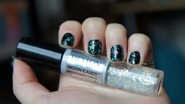 Nail polish swatch / manicure of shade Revlon Moon Dust