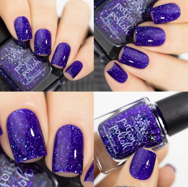 Nail polish swatch / manicure of shade Potion Polish Nightheart