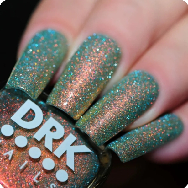 Nail polish swatch / manicure of shade DRK Nails Shine Bright Like a Seashell