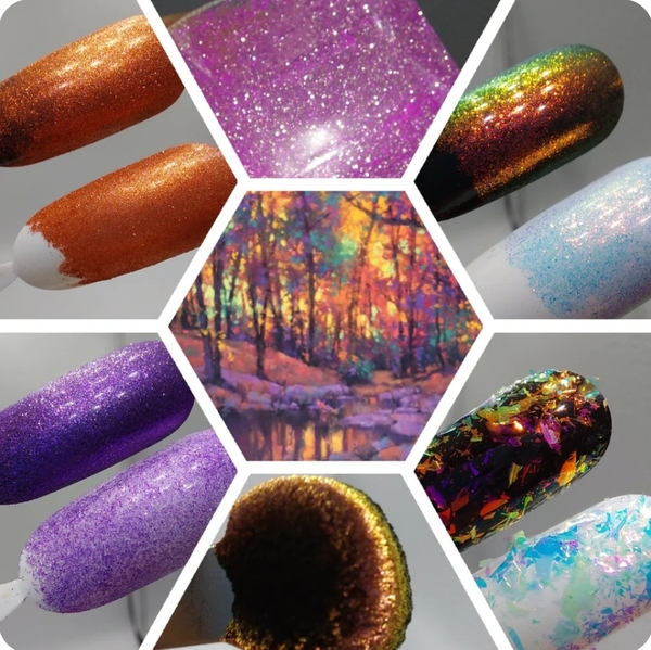 Nail polish swatch / manicure of shade DRK Nails DIY Artisan Polish Lab Fall
