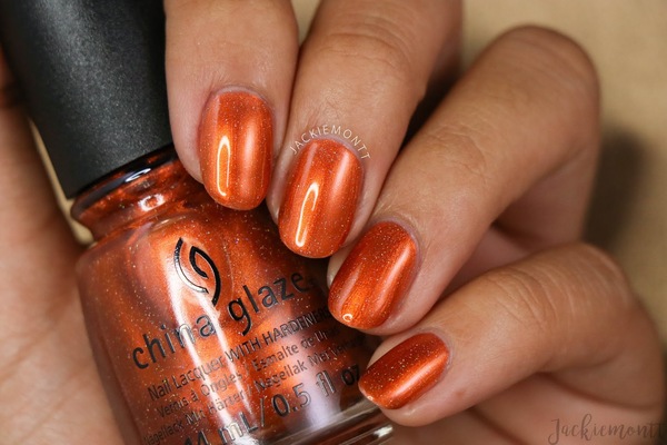 Nail polish swatch / manicure of shade China Glaze Pathological Liar Liar