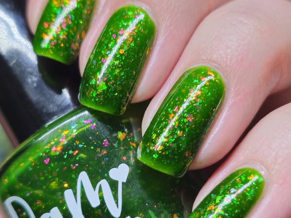 Nail polish swatch / manicure of shade Dam Nail Polish Rosebud