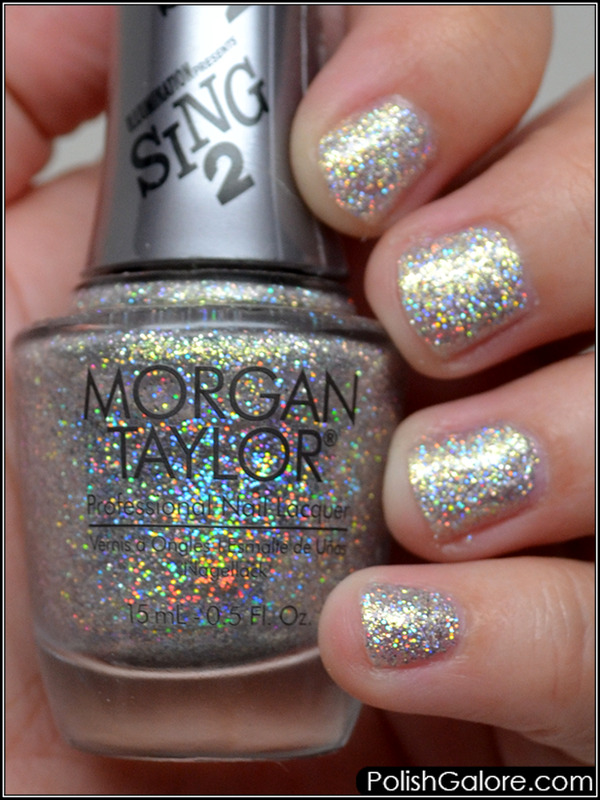 Nail polish swatch / manicure of shade Morgan Taylor Coming Up Crystal