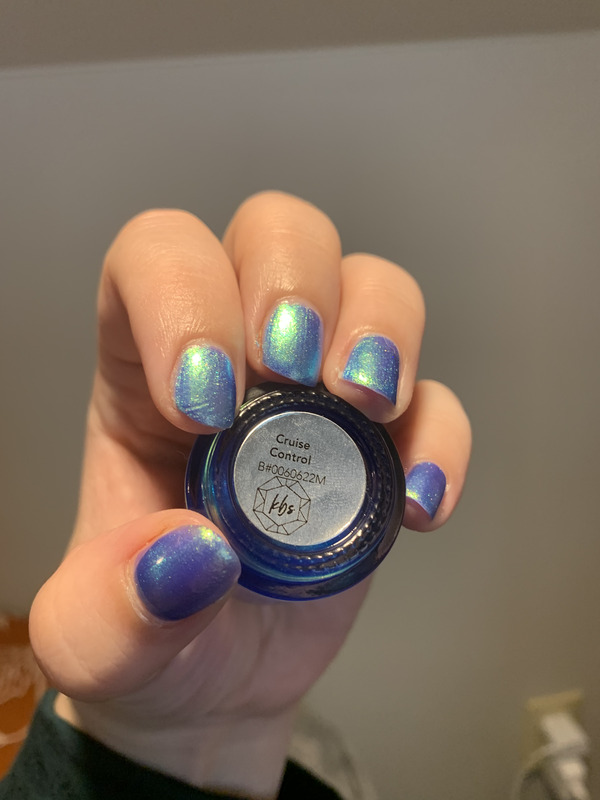 Nail polish swatch / manicure of shade KBShimmer Cruise Control