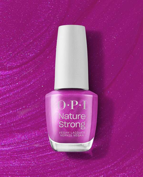 Nail polish swatch / manicure of shade OPI NATURE STRONG Thistle Make You Bloom