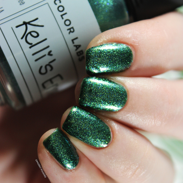 Nail polish swatch / manicure of shade Orly Kelli's Emerald