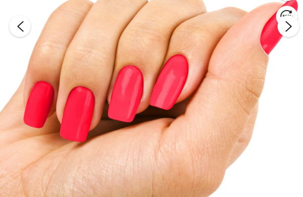 Nail polish swatch / manicure of shade L.A. Colors Hyperactive