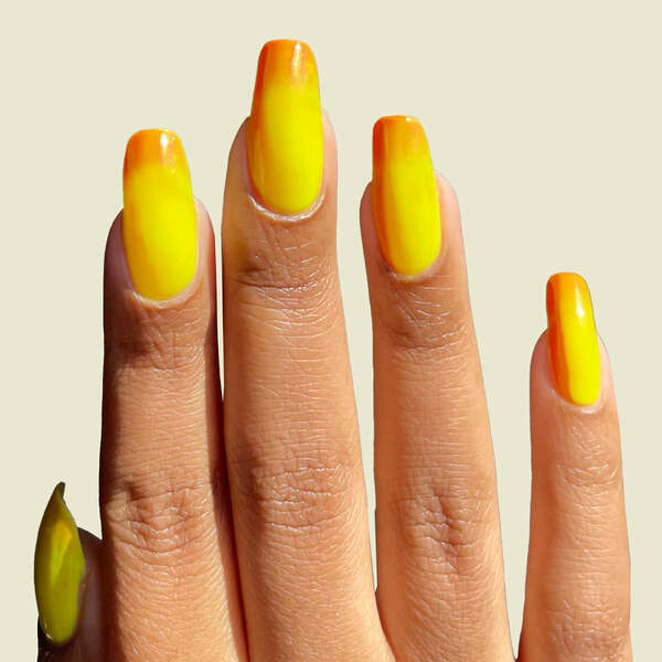 Nail polish swatch / manicure of shade Cirque Colors Mellow Yellow
