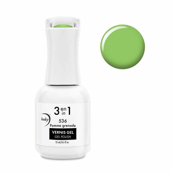 Nail polish swatch / manicure of shade Looky Pomme Grenade