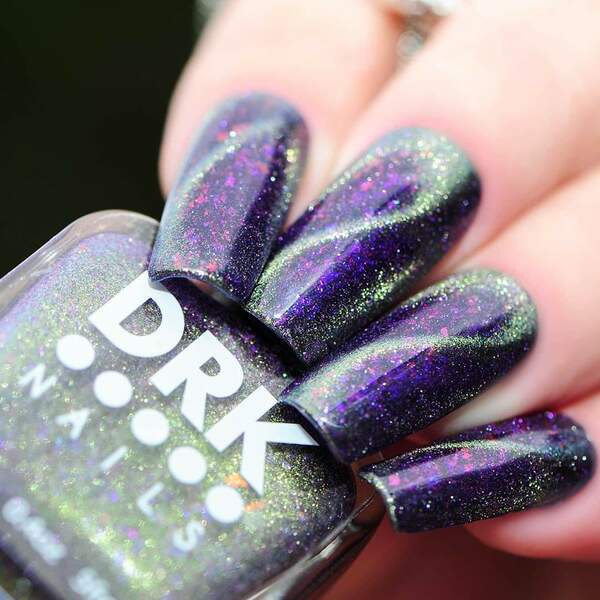 Nail polish swatch / manicure of shade DRK Nails I'm in Love With a Monster