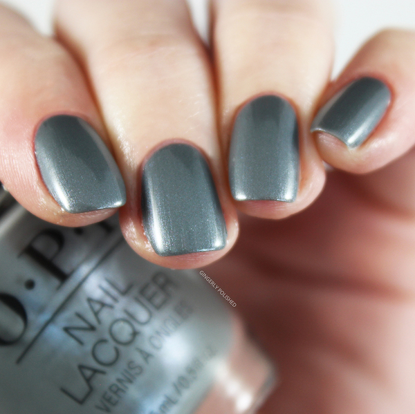 Nail polish swatch / manicure of shade OPI Clean Slate