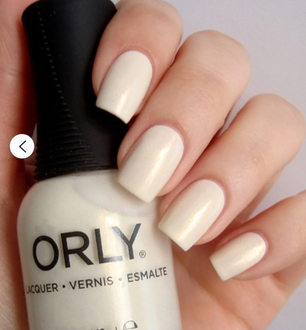 Nail polish swatch / manicure of shade Orly Frosting