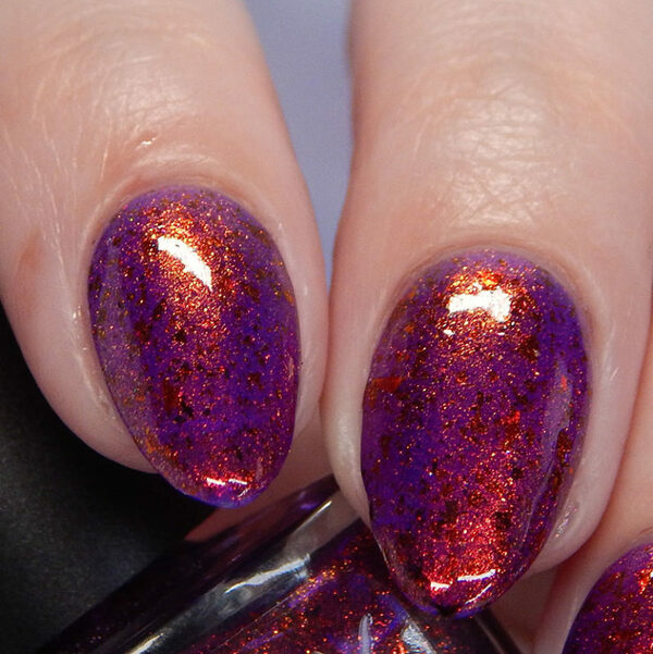 Nail polish swatch / manicure of shade Sassy Sauce Polish Glampire