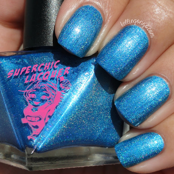 Nail polish swatch / manicure of shade SuperChic Lacquer Short Circuit