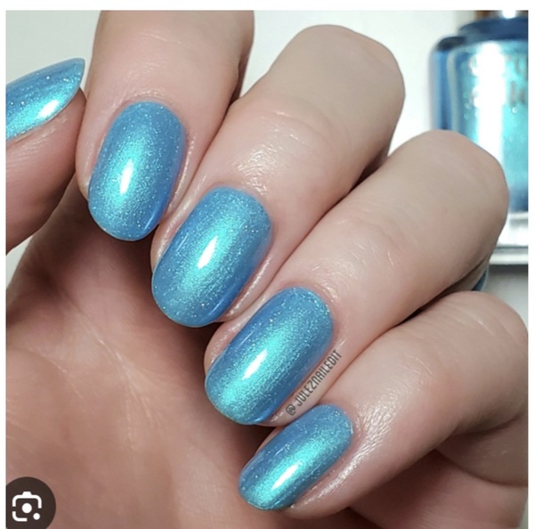 Nail polish swatch / manicure of shade Cirque Colors Moon Water