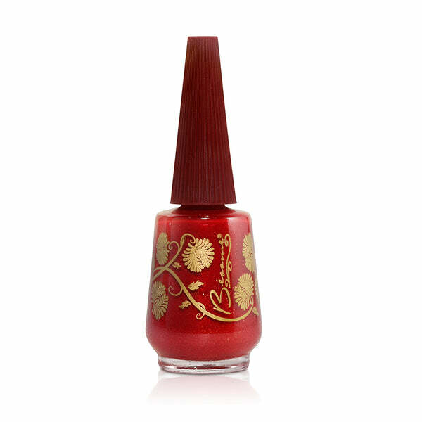 Nail polish swatch / manicure of shade Bésame Cosmetics Holiday Red