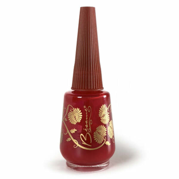 Nail polish swatch / manicure of shade Bésame Cosmetics Victory Red