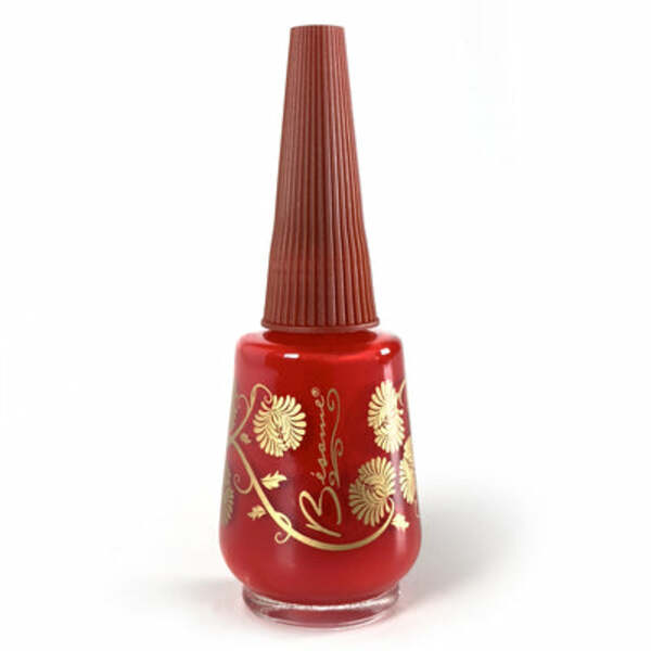 Nail polish swatch / manicure of shade Bésame Cosmetics Bésame Red