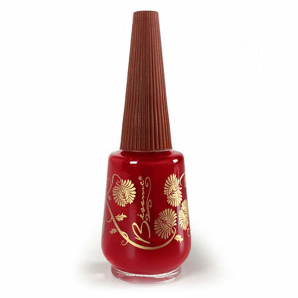 Nail polish swatch / manicure of shade Bésame Cosmetics Forever Red
