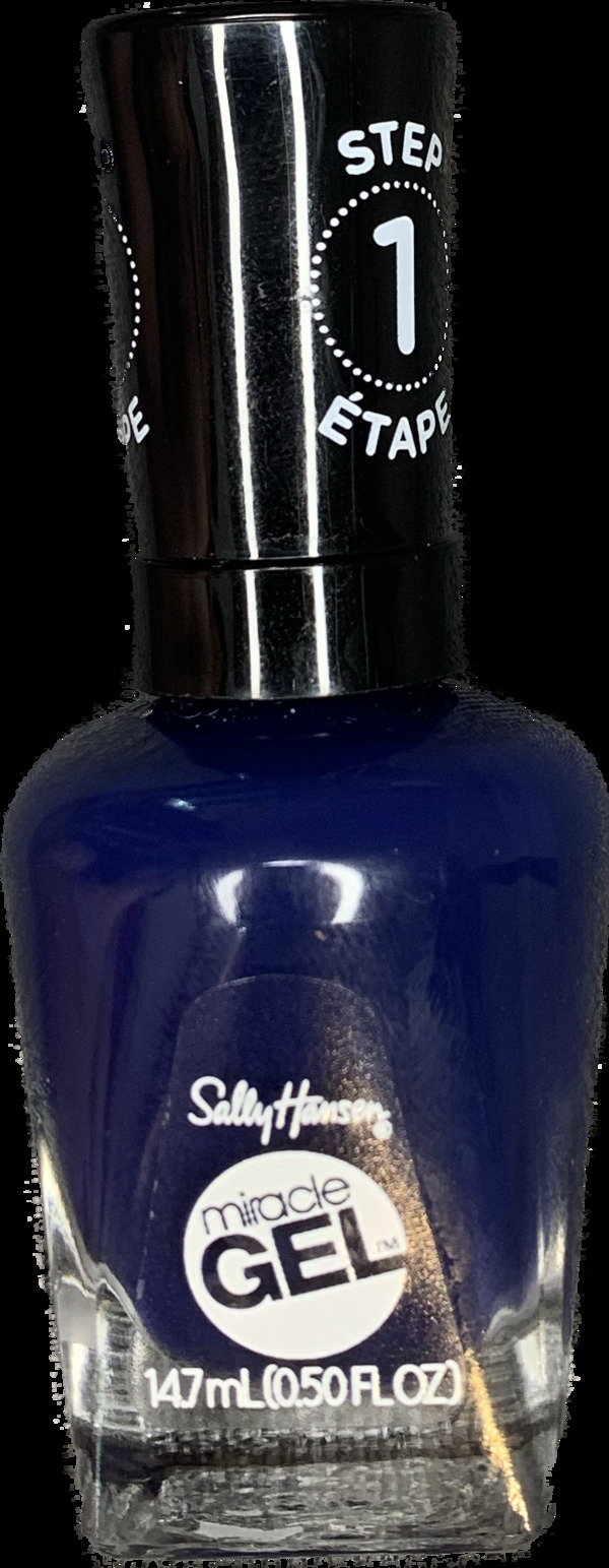 Nail polish swatch / manicure of shade Sally Hansen Midnight Mod