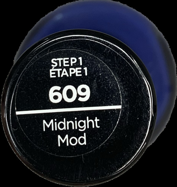 Nail polish swatch / manicure of shade Sally Hansen Midnight Mod