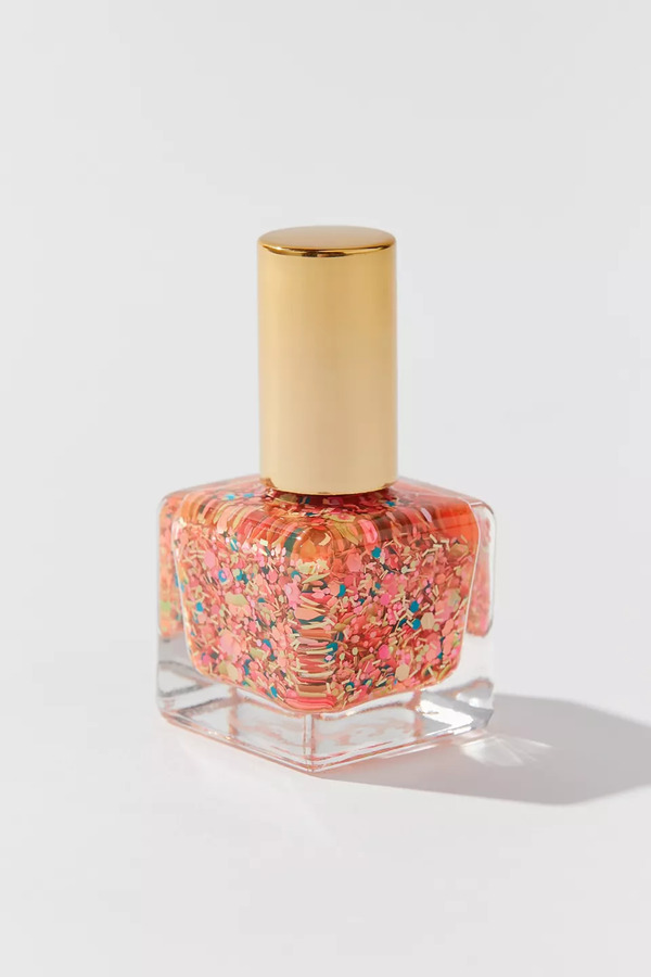 Nail polish swatch / manicure of shade Urban Outfitters Flamingo Confetti
