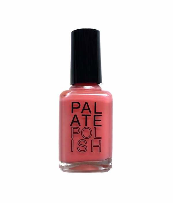 Nail polish swatch / manicure of shade Palate Polish Salmon