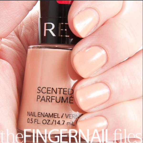 Nail polish swatch / manicure of shade Revlon Peach Smoothie
