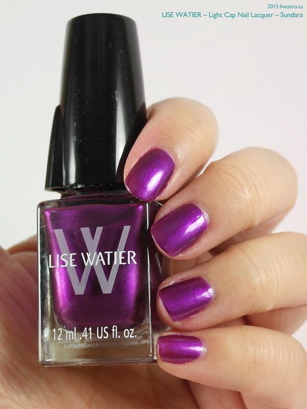 Nail polish swatch / manicure of shade Lise Watier Sundara