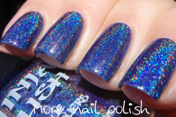 Nail polish swatch / manicure of shade Ninja Polish Glamorous