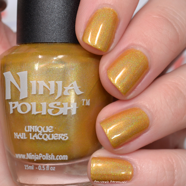 Nail polish swatch / manicure of shade Ninja Polish Luxor