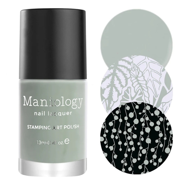 Nail polish swatch / manicure of shade Maniology Caladium