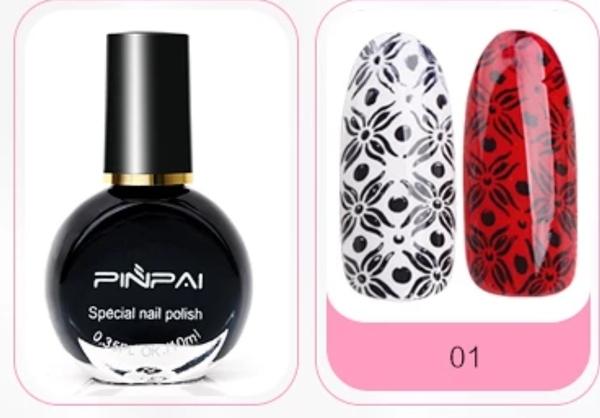 Nail polish swatch / manicure of shade Pinpai 01