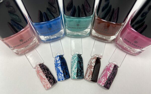 Nail polish swatch / manicure of shade Born Pretty 16