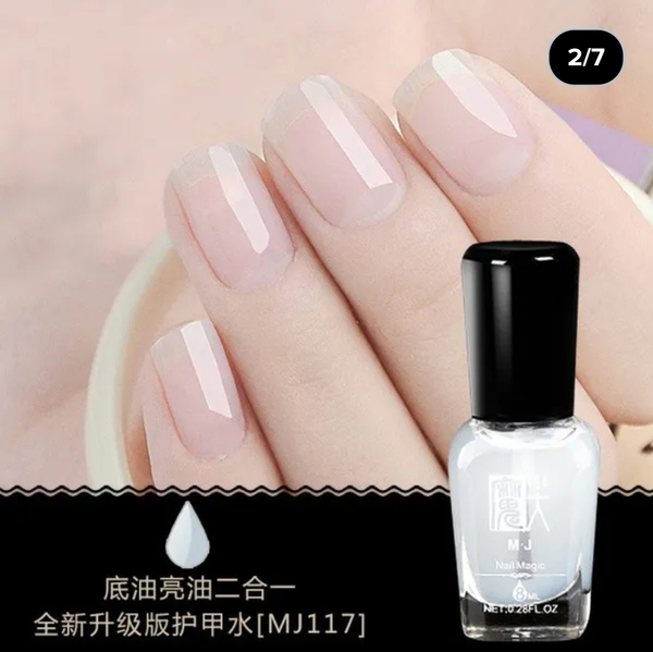 Nail polish swatch / manicure of shade MJ Nail Polish Transparent Water
