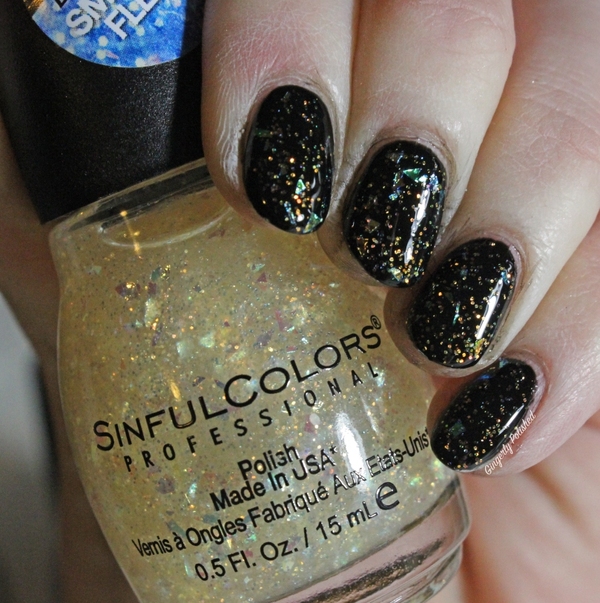 Nail polish swatch / manicure of shade Sinful Colors Out With a Bang