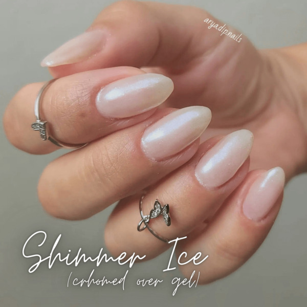 Nail polish swatch / manicure of shade Sparkle and Co. Shimmer Ice