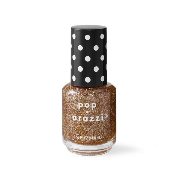 Nail polish swatch / manicure of shade Pop-arazzi Hit the Goldmine