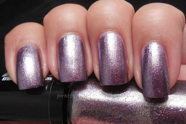 Nail polish swatch / manicure of shade Hard Candy Crush on Amethyst