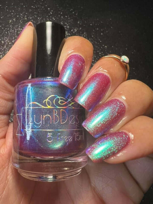 Nail polish swatch / manicure of shade LynBDesigns Fair Isle